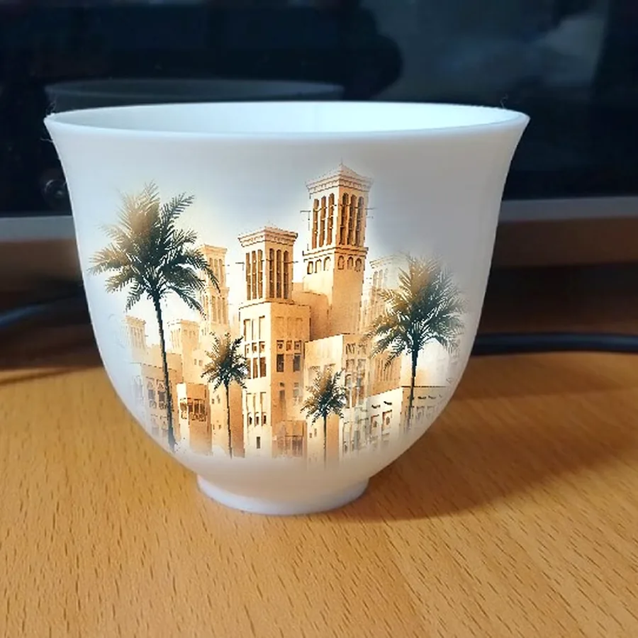 Souvenir cup produced for a venue